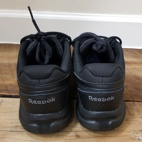 Reebok DMX MAX Black Leather Walking Shoes Size 7.5 - Picture 2 of 7